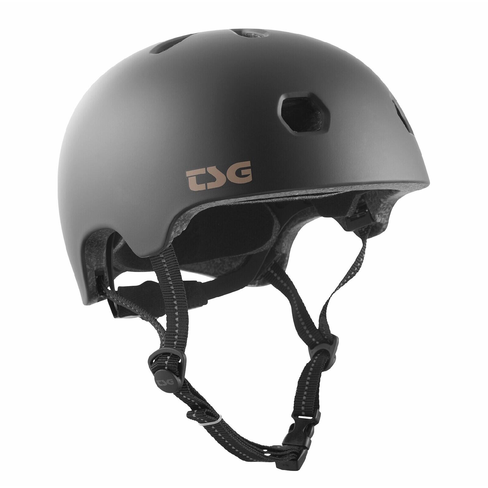 Casco TSG Meta Solid Negro Satinado S/M 2/7