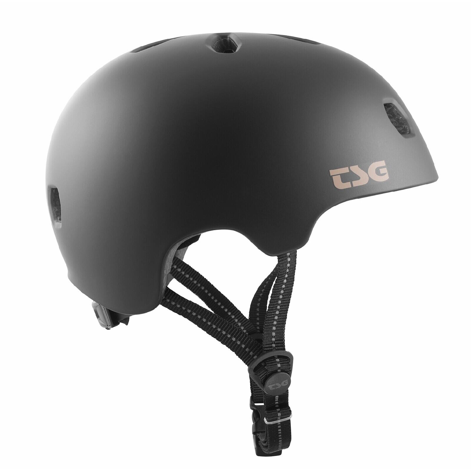 Casco TSG Meta Solid Negro Satinado S/M 3/7
