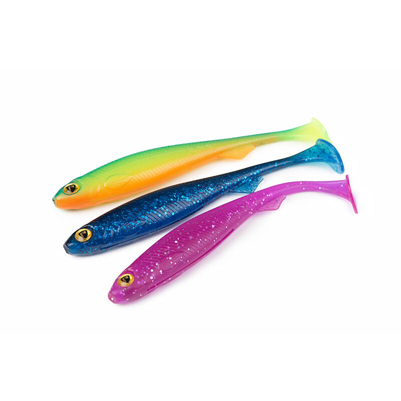 Fox Rage Slick Shad UV Mixed Colour Packs 5pz