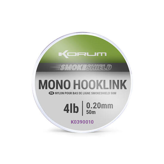 Maillon Korum smokeshield mono hooklink 0,28mm
