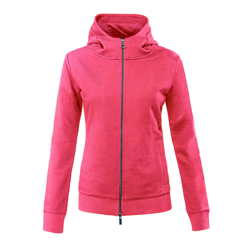 Felpa con cappuccio da donna con zip integrale Eqode Debra