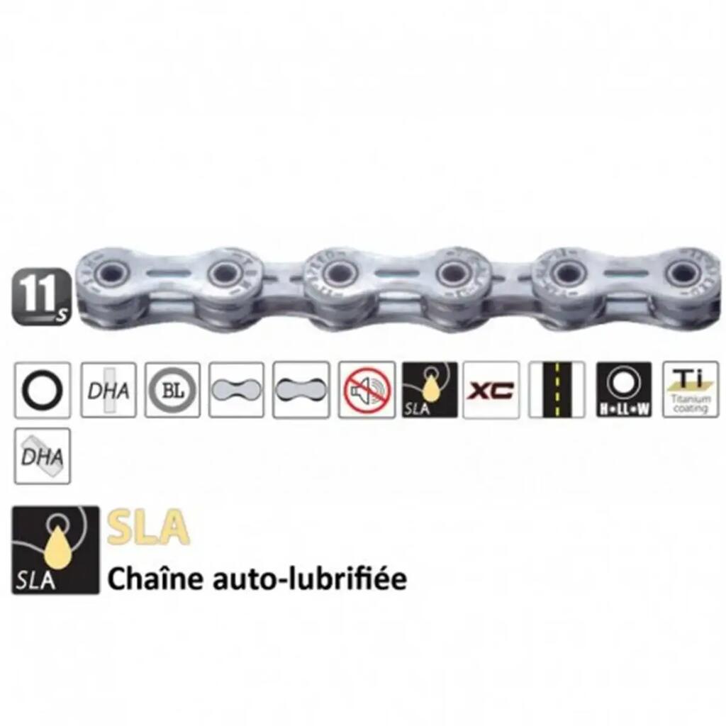 Self-lubricating bicycle chain Yaban 11V (907)