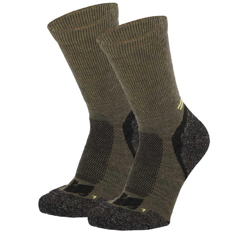 Xtreme Wandern Socken Merinowolle 2er-Pack Multi Grün