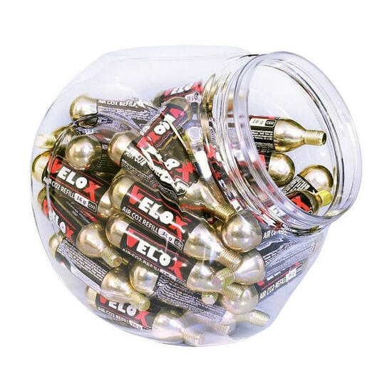 Barattolo da 40 cartucce di co2 filettate Velox