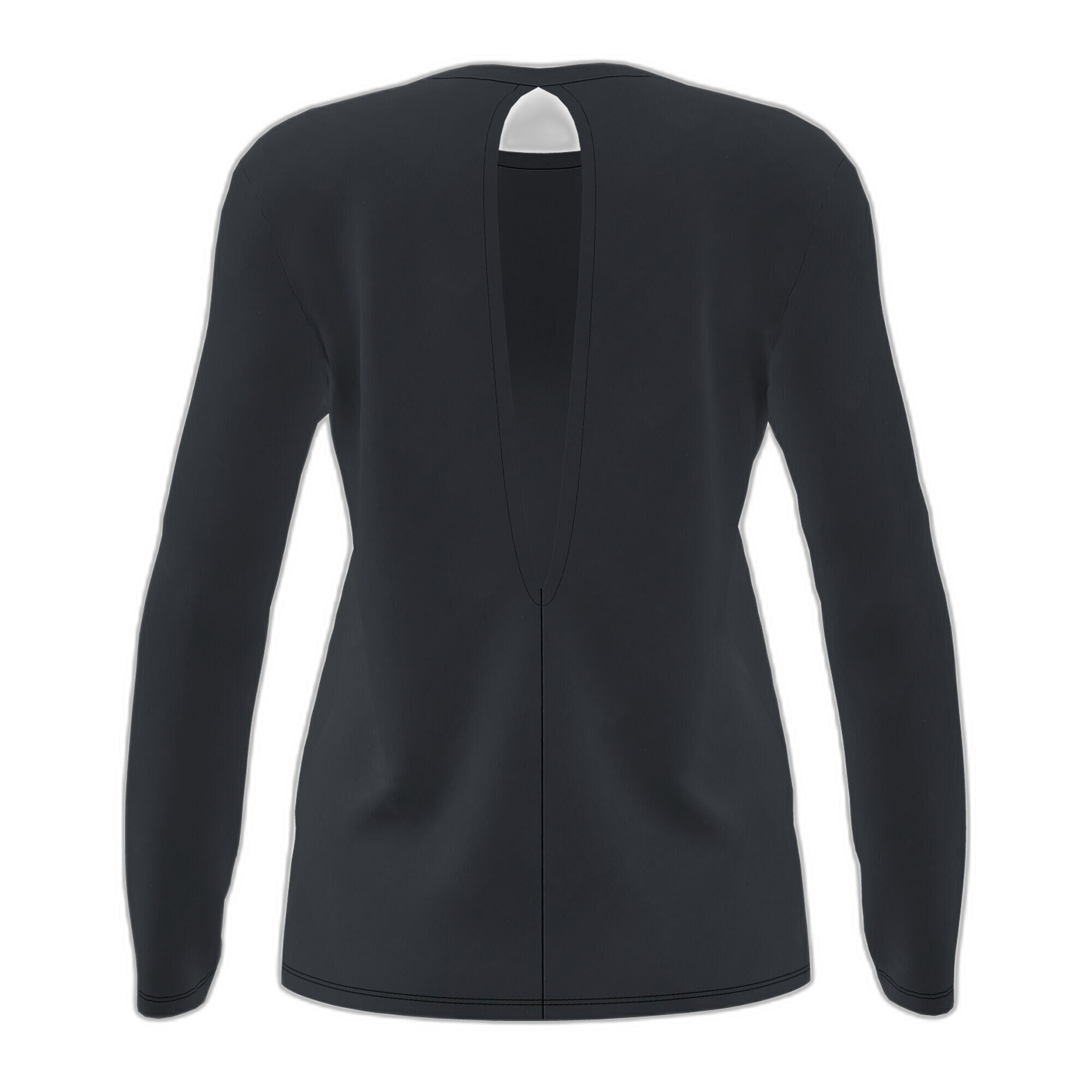 Maillot Manches Longues Fitness Femme Joma Organic Noir 2/2