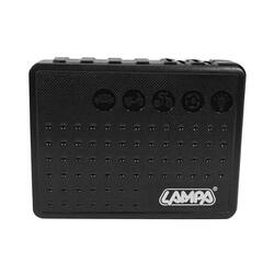 Compresseur de poche universel avec torche LED 8 bar (8 piles AA) P2R