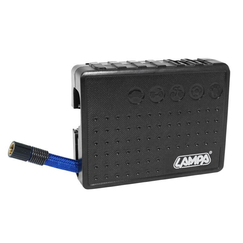 Compresseur de poche universel avec torche LED 8 bar (8 piles AA) P2R