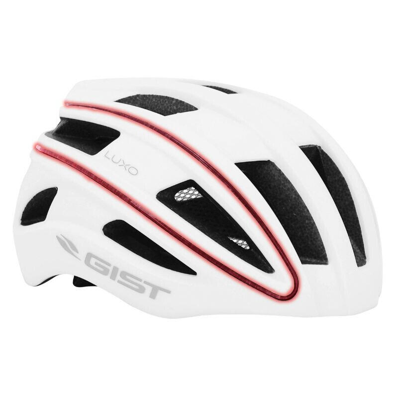 CASQUE VELO ADULTE GIST URBAIN SMART GRIS IN-MOLD AVEC ECLAIRAGE