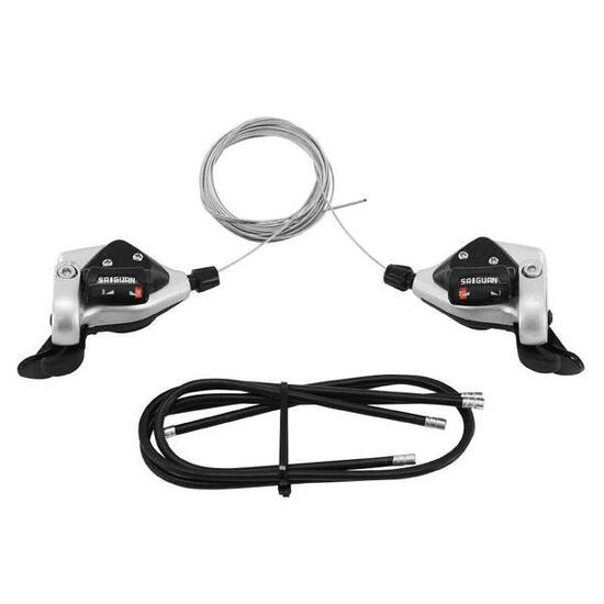 Paire de manettes vélo VTT P2R Indexe Rapid Push-pull 7 V