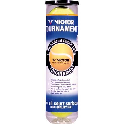 Tube mit 4 Tennisbällen Victor Tournament