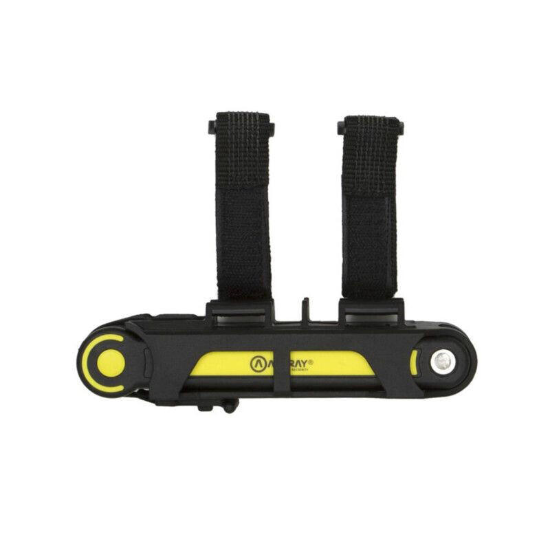 Auvray - Antivol Pliable Vélo - Trottinette Type Couteau Niveau Sécurité 6-10 Auvray - Antivol - Jaune|noir - 85 - Decathlon