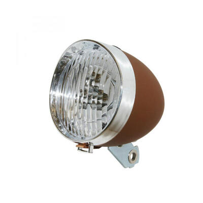 Voorste fietslamp op batterij op spatbord classic geleverd met 3 aaa batterijen