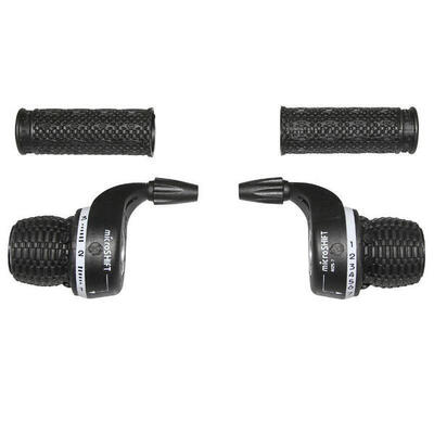 Bike shifter met paar voeringen - twist grip p2r indexe type gripshift 7 v