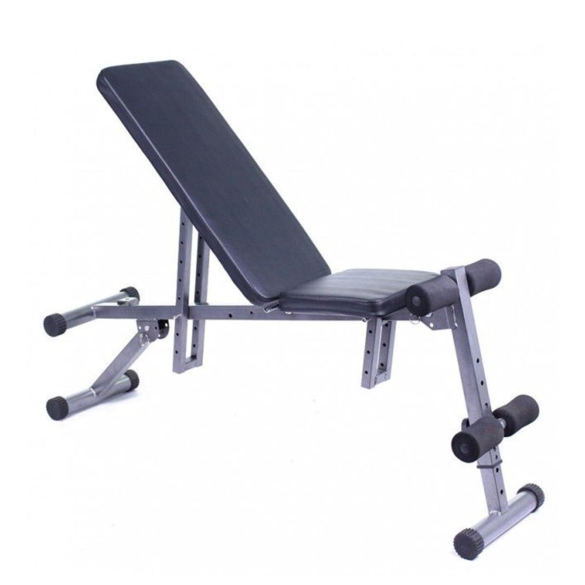 Banco abdominais musculação dobrável fitness tech
