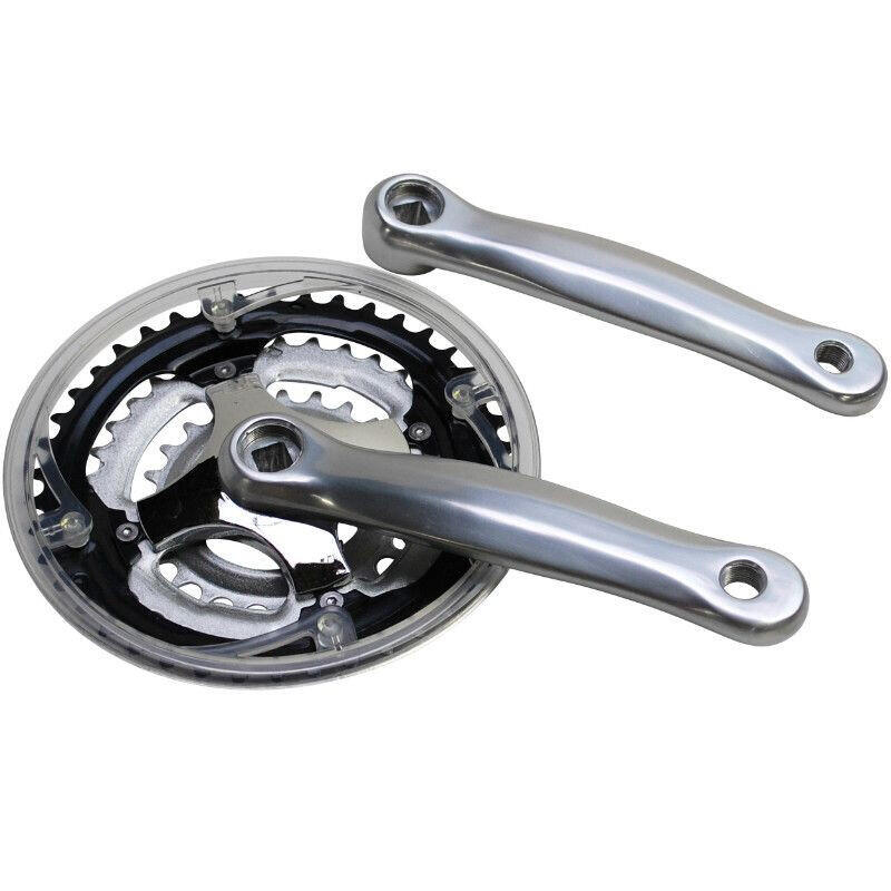 Korba MTB aluminiowa z osłoną P2R 7-8V. 170 mm 42-34-24