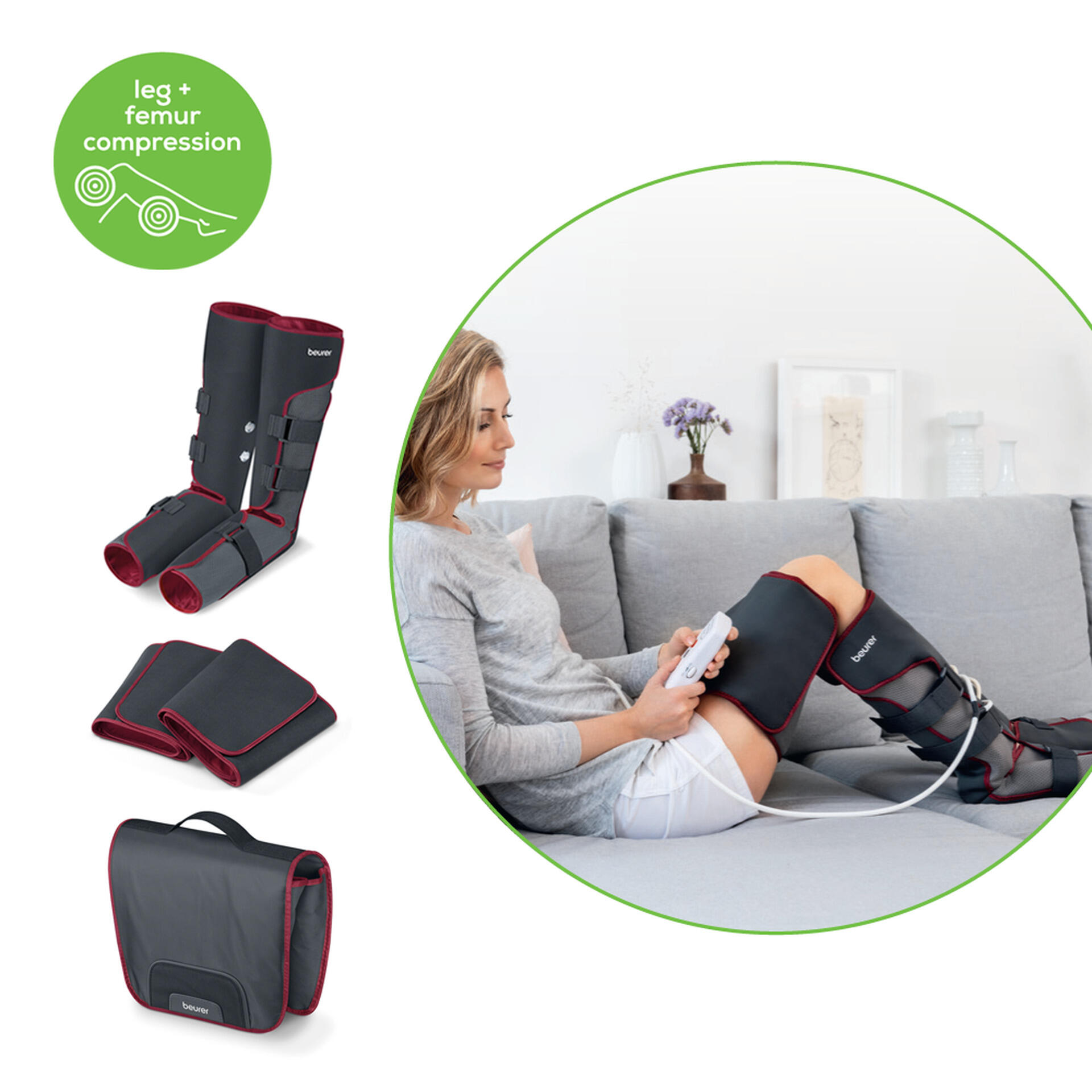 Appareil de massage des jambes par compression professionnel Beurer FM 150 Pro 2/5
