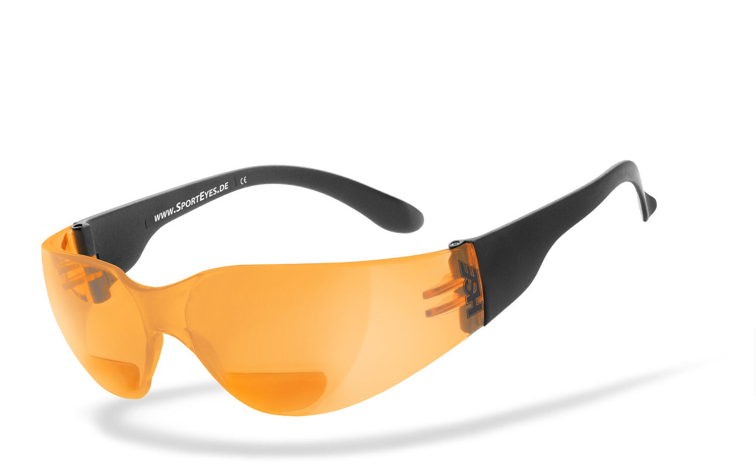 Sportbrille | SPRINTER 2.3 +1,50 Dioptrien | orange | Leseteil | beschlagfrei 2/5