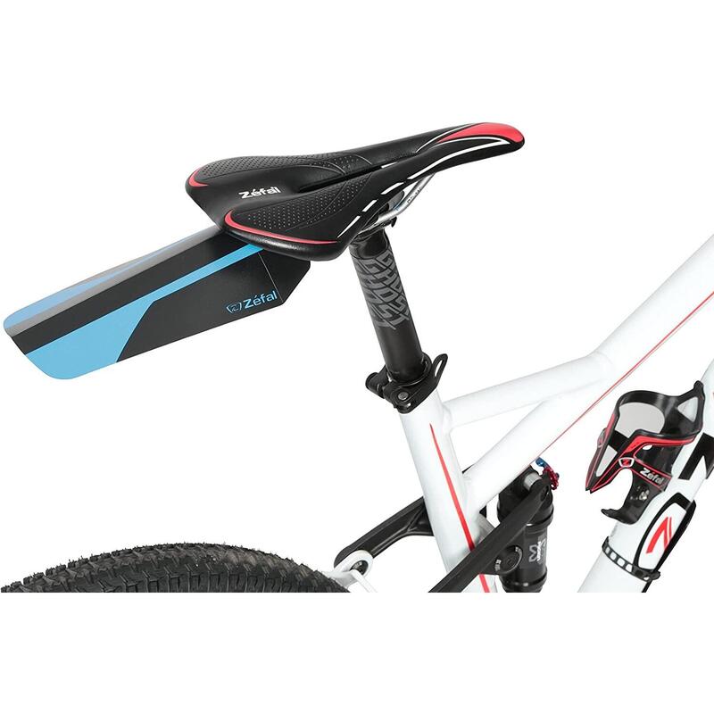 ZEFAL Shield Lite XL Pack - Two Mountain Bike Saddle Mudguards, White/Black