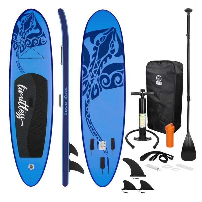Opblaasbare Stand Up Paddle Board Blauw Limitless, 308x76x10cm