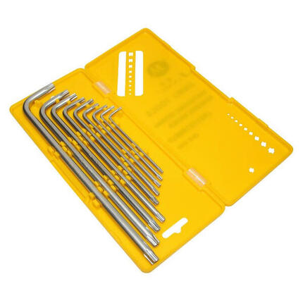 Jeu de 9 clés torx longue creuse P2R