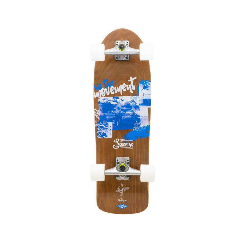 Surfskate BEACH LIFE 30,5"x9,5" rodamientos ABEC7 ejes XRKP 6,5" ruedas 65MM 78A