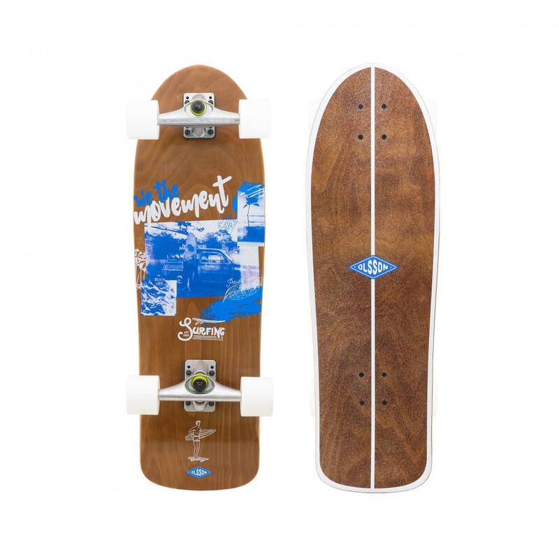 Skateboard Deleven 56cm Avec Roues LED - Complet Avec Outil Et Roulements ABEC 7 Pour Débutants Et Confirmés