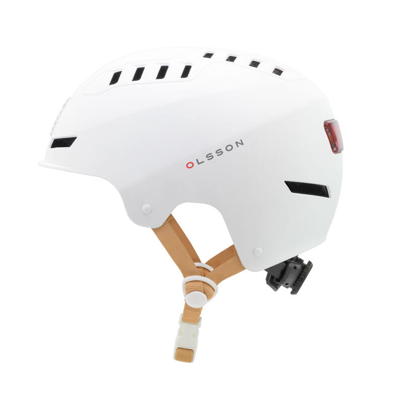 Casco Patinete eléctrico Patines y Skate Olsson and Brothers Urban Light Blanco