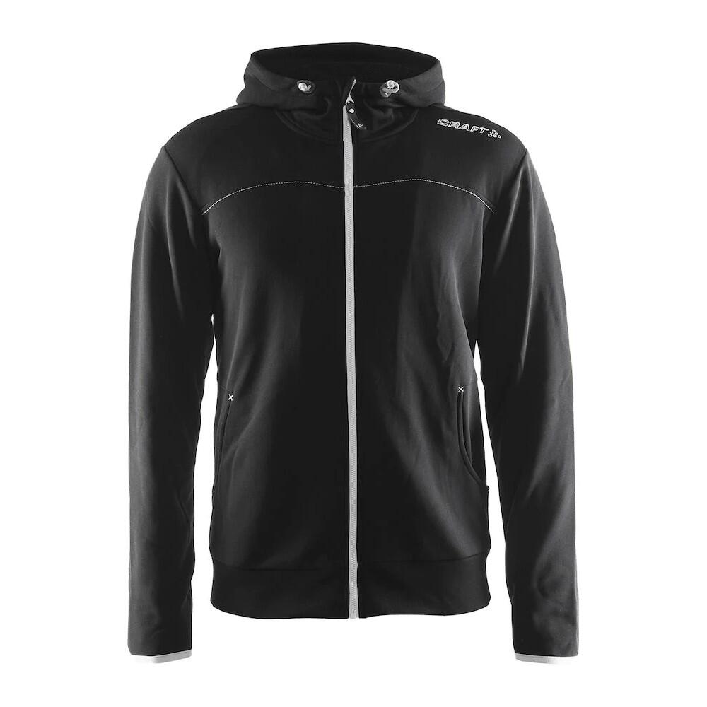 CRAFT Mens Leisure Full Zip Hoodie (Black)