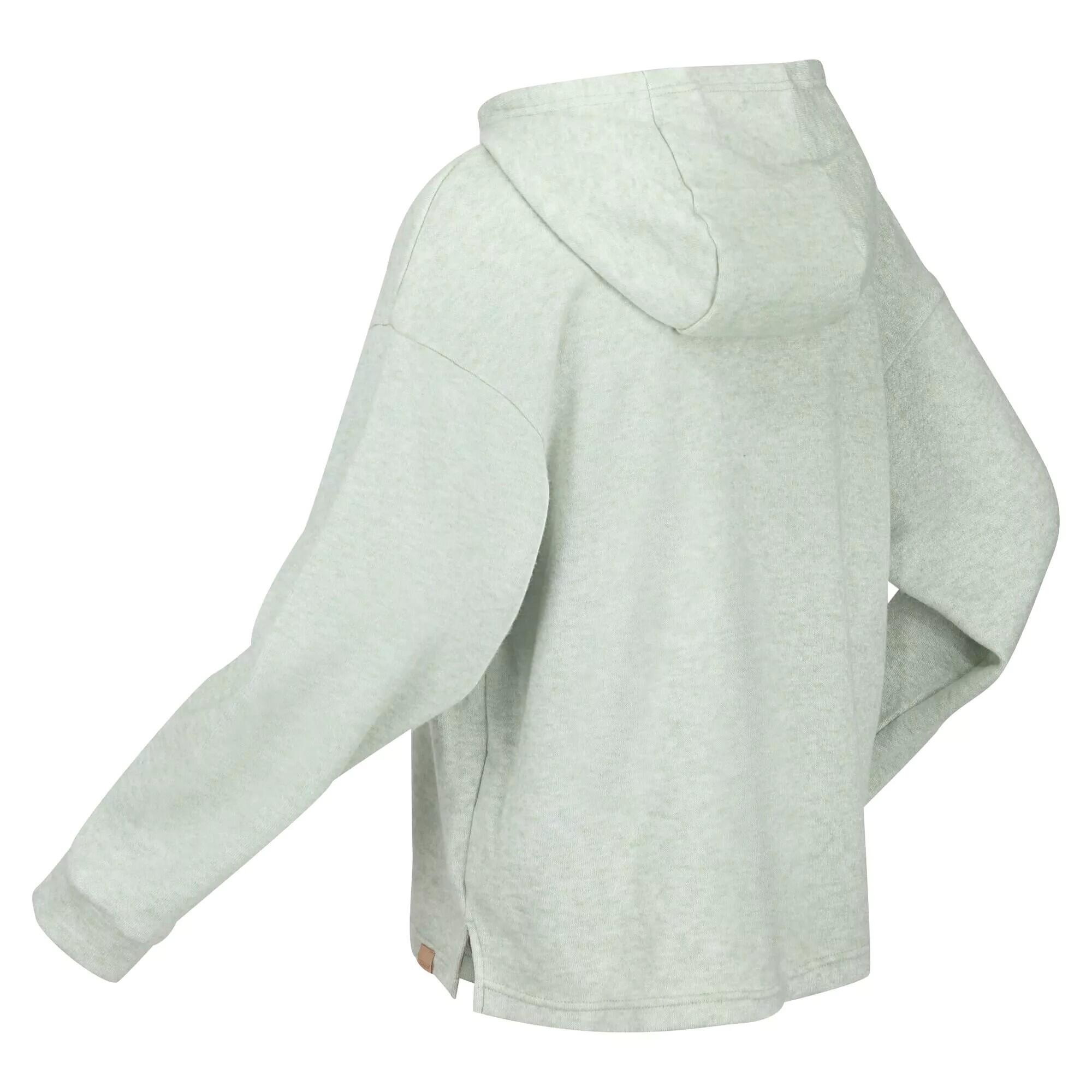 Womens/Ladies Kassidy Marl Hoodie (Basil) 3/5