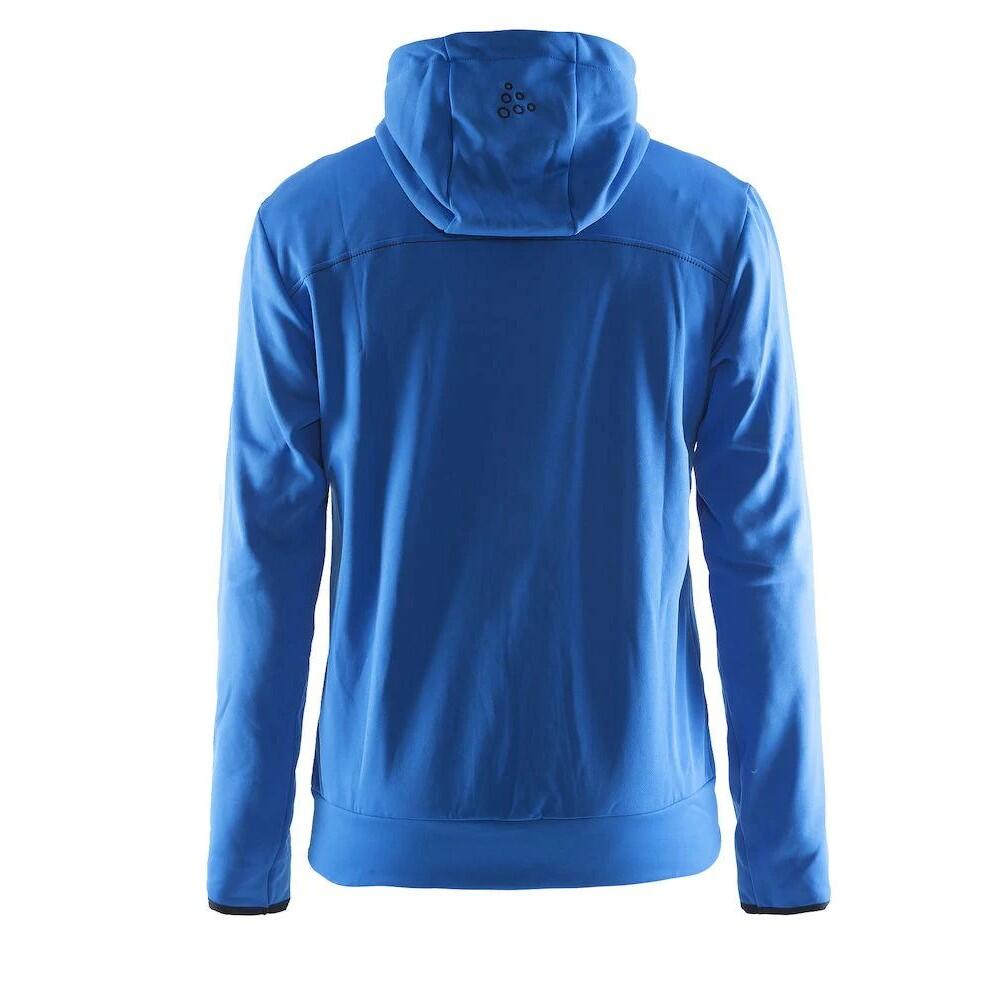 Mens Leisure Full Zip Hoodie (Blue) 2/4