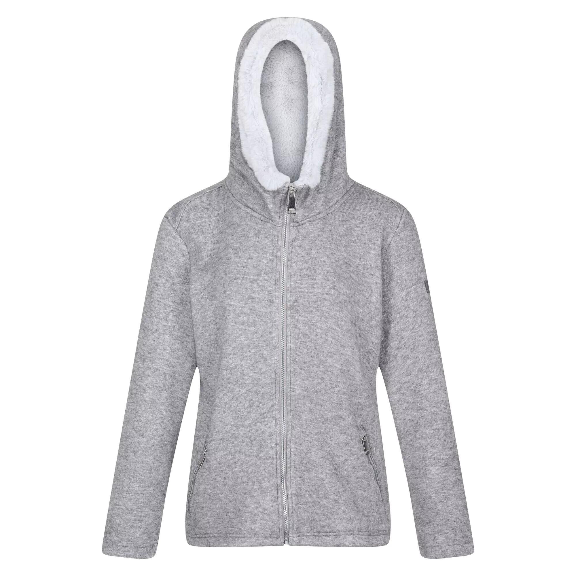 REGATTA Womens/Ladies Avalynn Marl Full Zip Hoodie (Storm Grey)