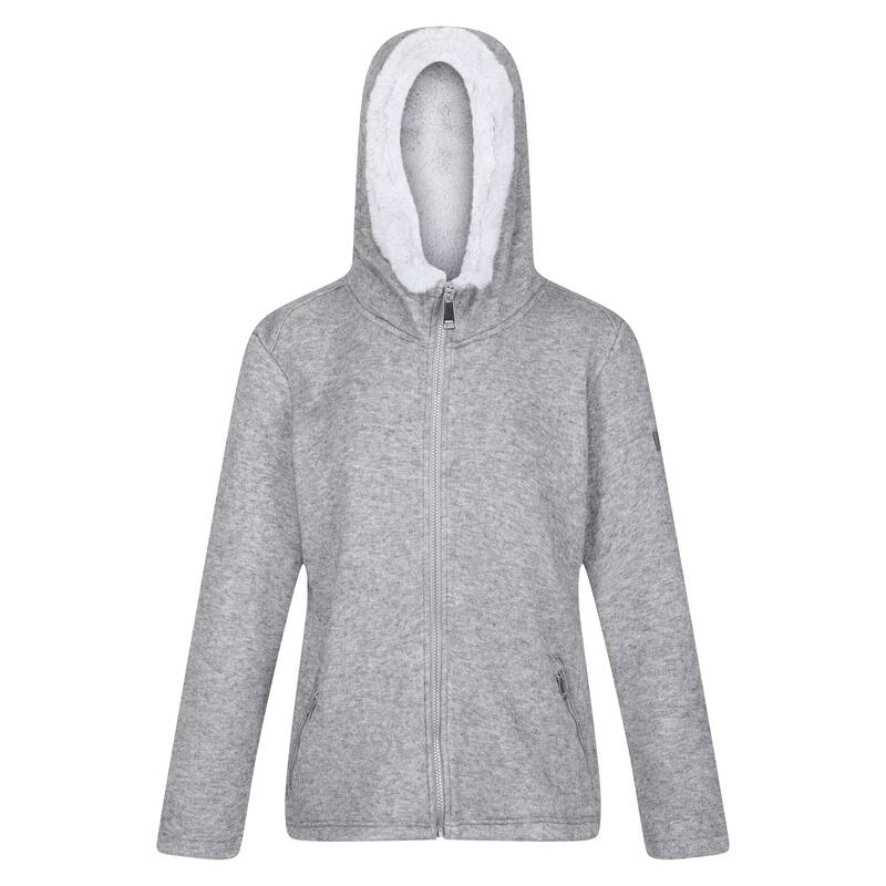 Dames Avalynn Marl Full Zip Hoodie (Stormgrijs)