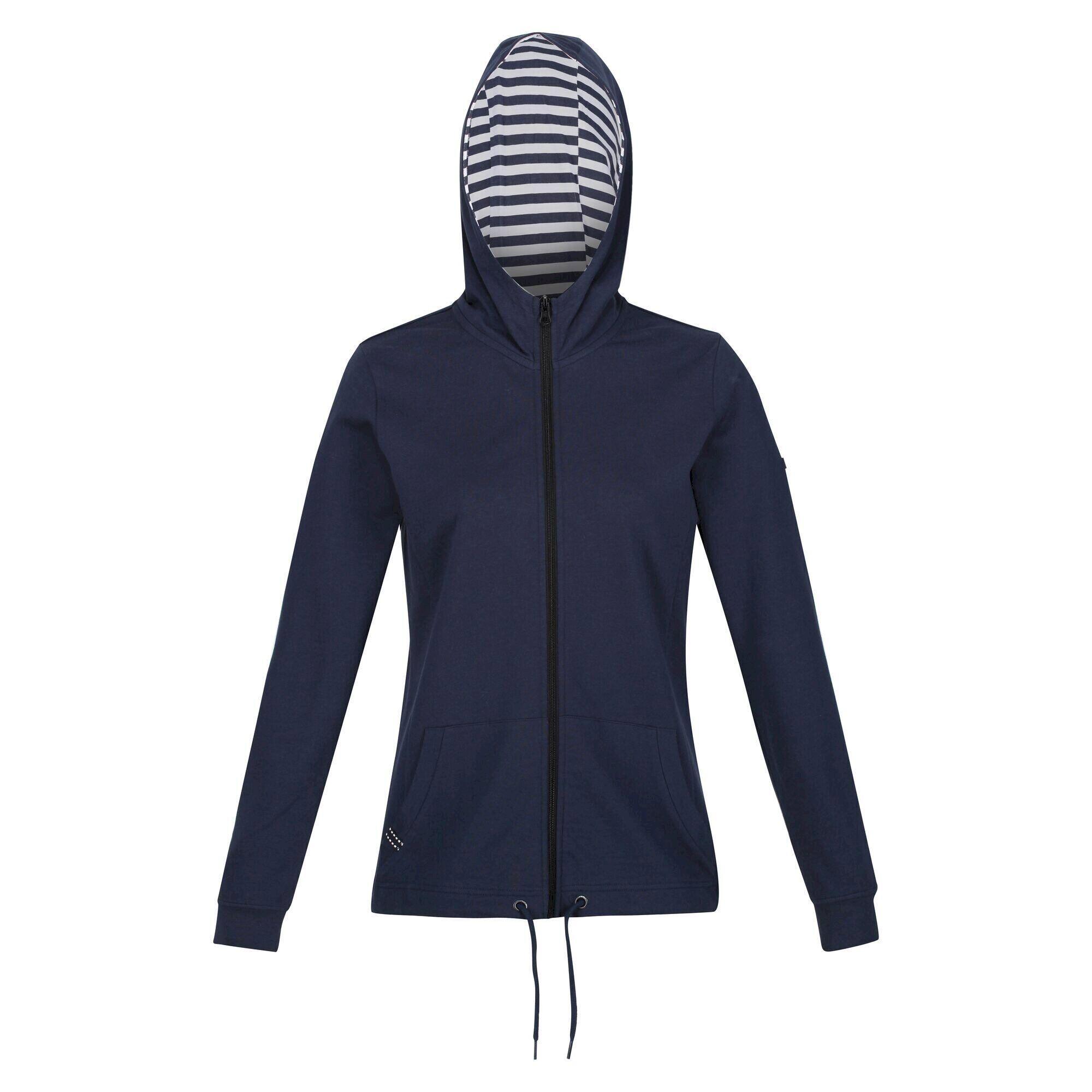 Womens/Ladies Bayarma Full Zip Hoodie (Navy) 1/5