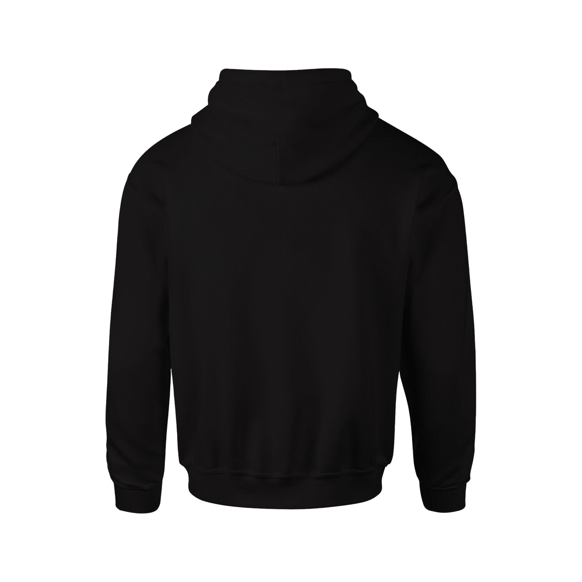 "Club Leisure" Hoodie mit durchgehendem Reißverschluss für Damen Schwarz/Weiß 2/4