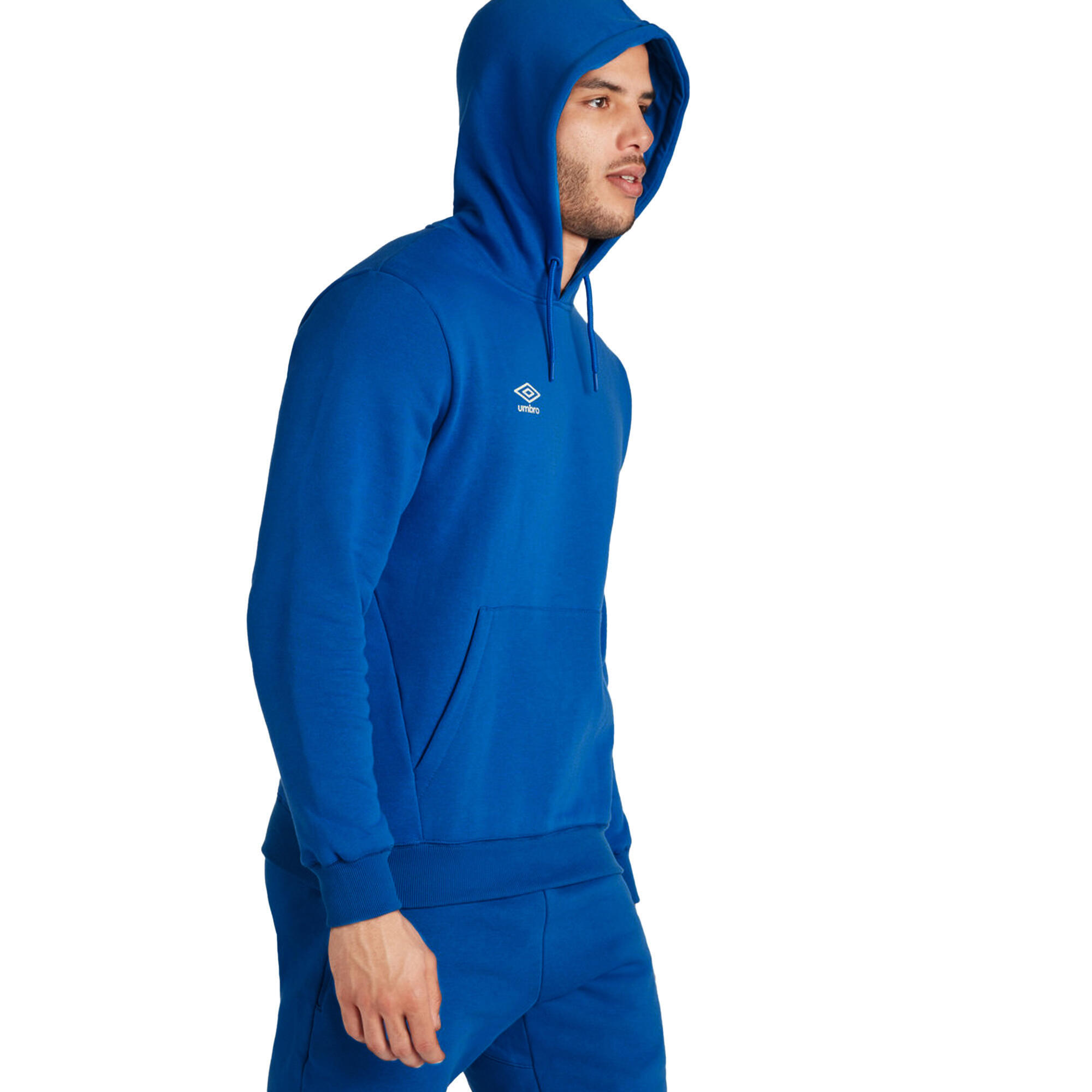 "Club Leisure" Kapuzenpullover für Herren Königsblau/Weiß 3/4