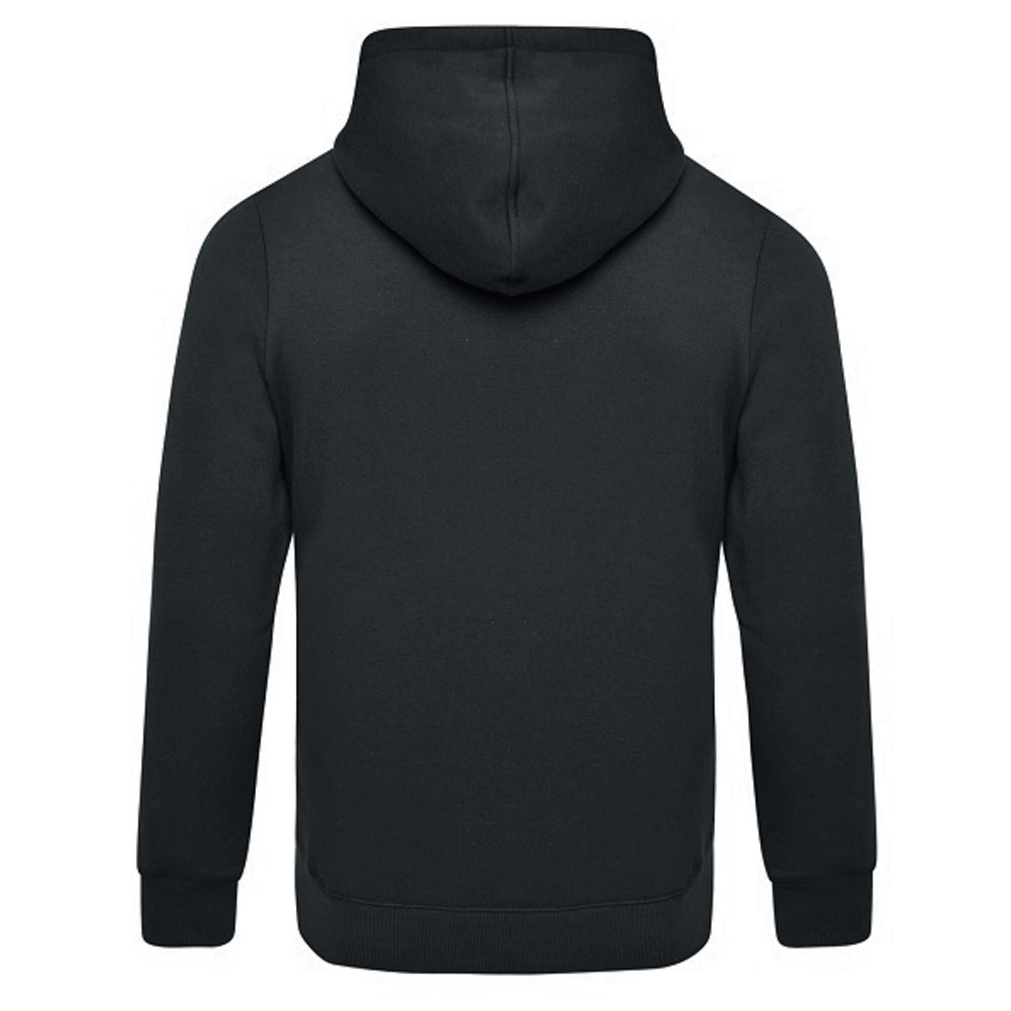 "Club Leisure" Hoodie mit durchgehendem Reißverschluss für Herren Schwarz/Weiß 2/4