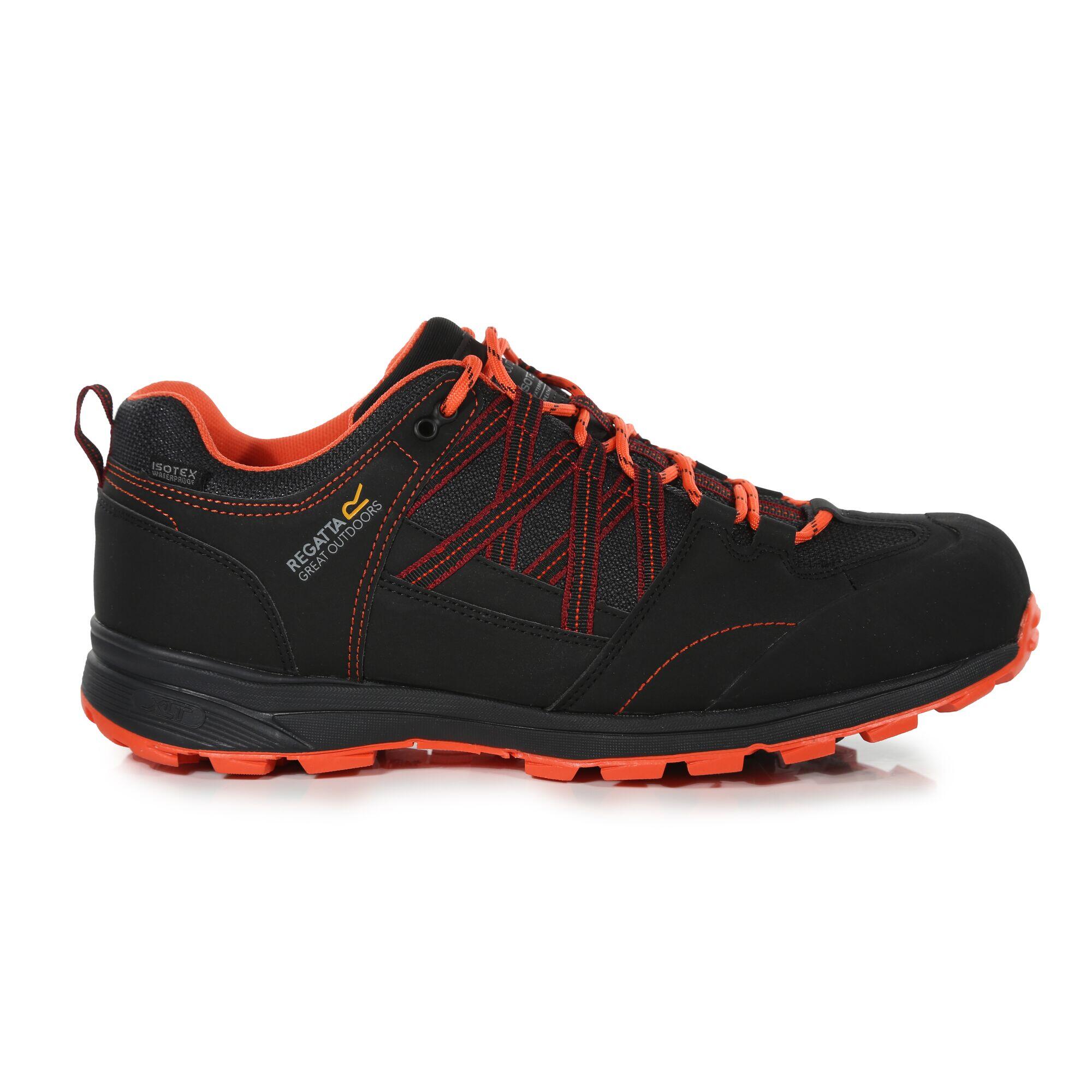 REGATTA Samaris II Men's Hiking Shoes - Black/Red
