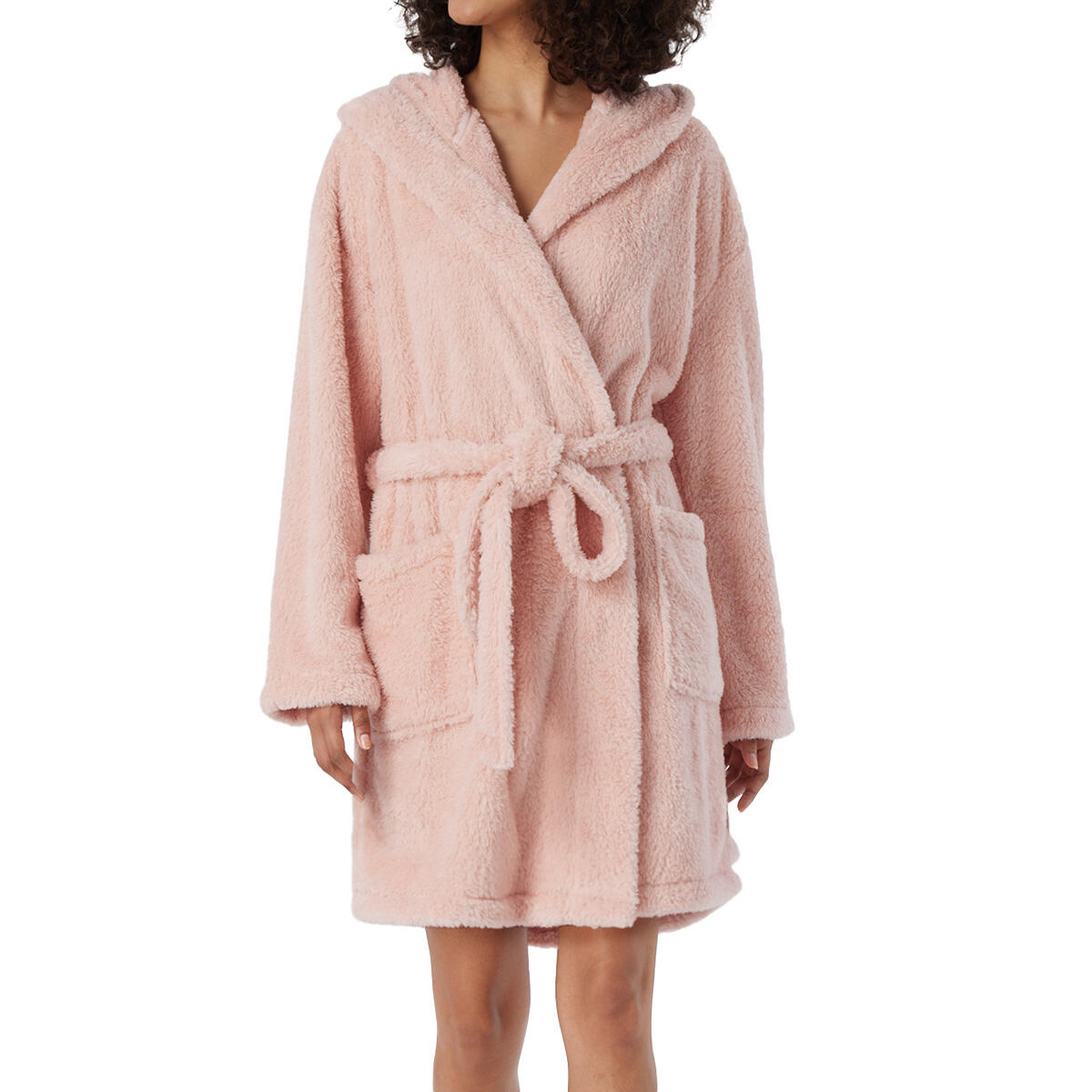 Schiesser - Peignoir Femme - Teddy Fleece - Peignoir De Bain - Rose - 42 M/l - Decathlon