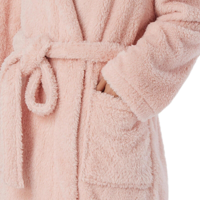 Bademantel Damen - Teddy Fleece