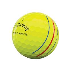 Balles de golf Callaway ERC SOFT Triple track jaune x12
