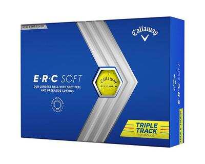 Callaway ERC SOFT Triple Track Palline da golf gialle x12