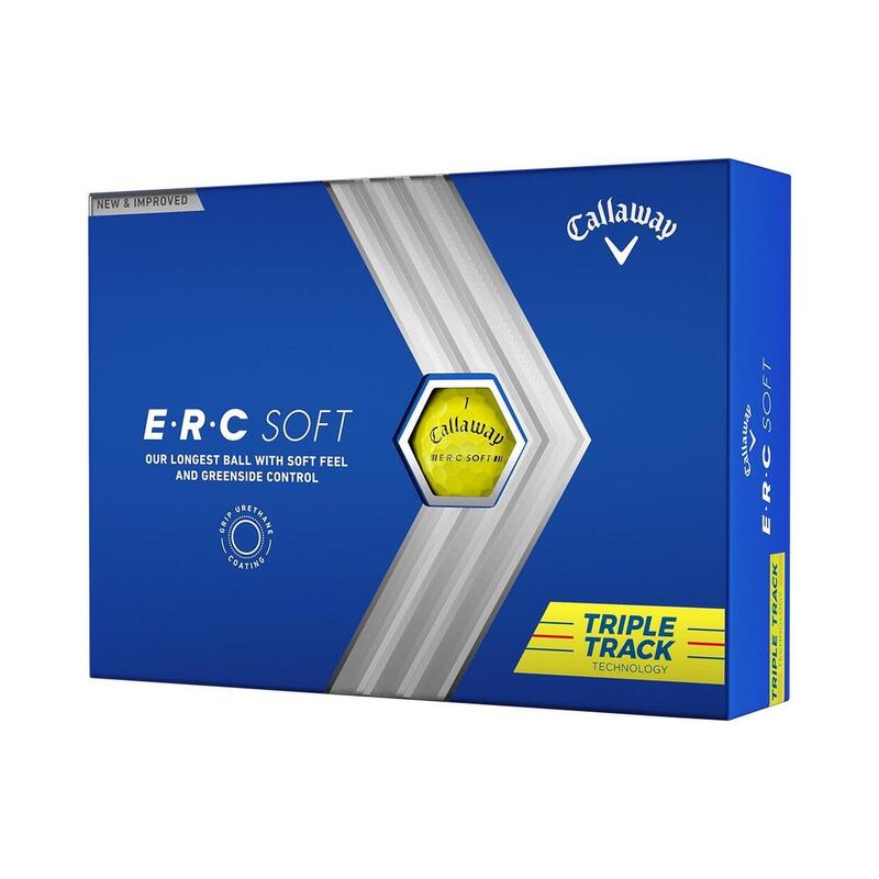 Balles de golf Callaway ERC SOFT Triple track jaune x12
