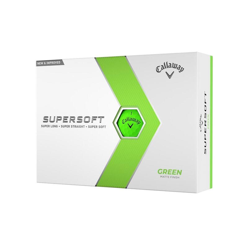 Balles de Golf Callaway SUPERSOFT Matte verte