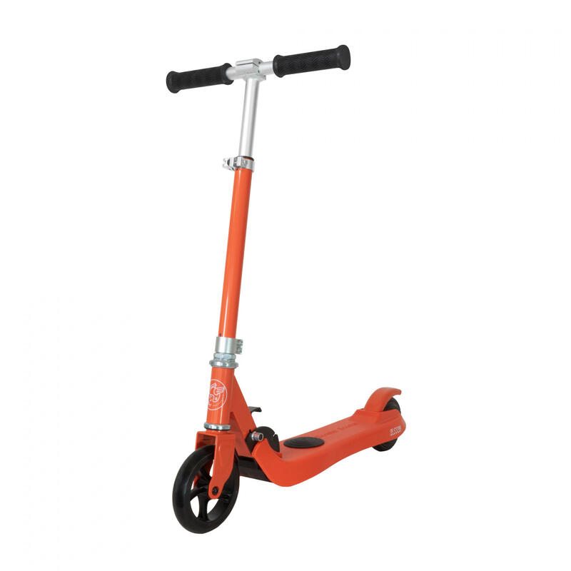 HOMCOM Patinete Scooter Eléctrico Plegable para Niños de 7-14 Años Máx. 50  kg con Altura Ajustable Interruptor de Arranque y Frenos 75x36x82-93 cm  Rosa