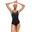 Maillot de bain femme Speedo Placement Muscleback Noir/Bleu/Aquarium