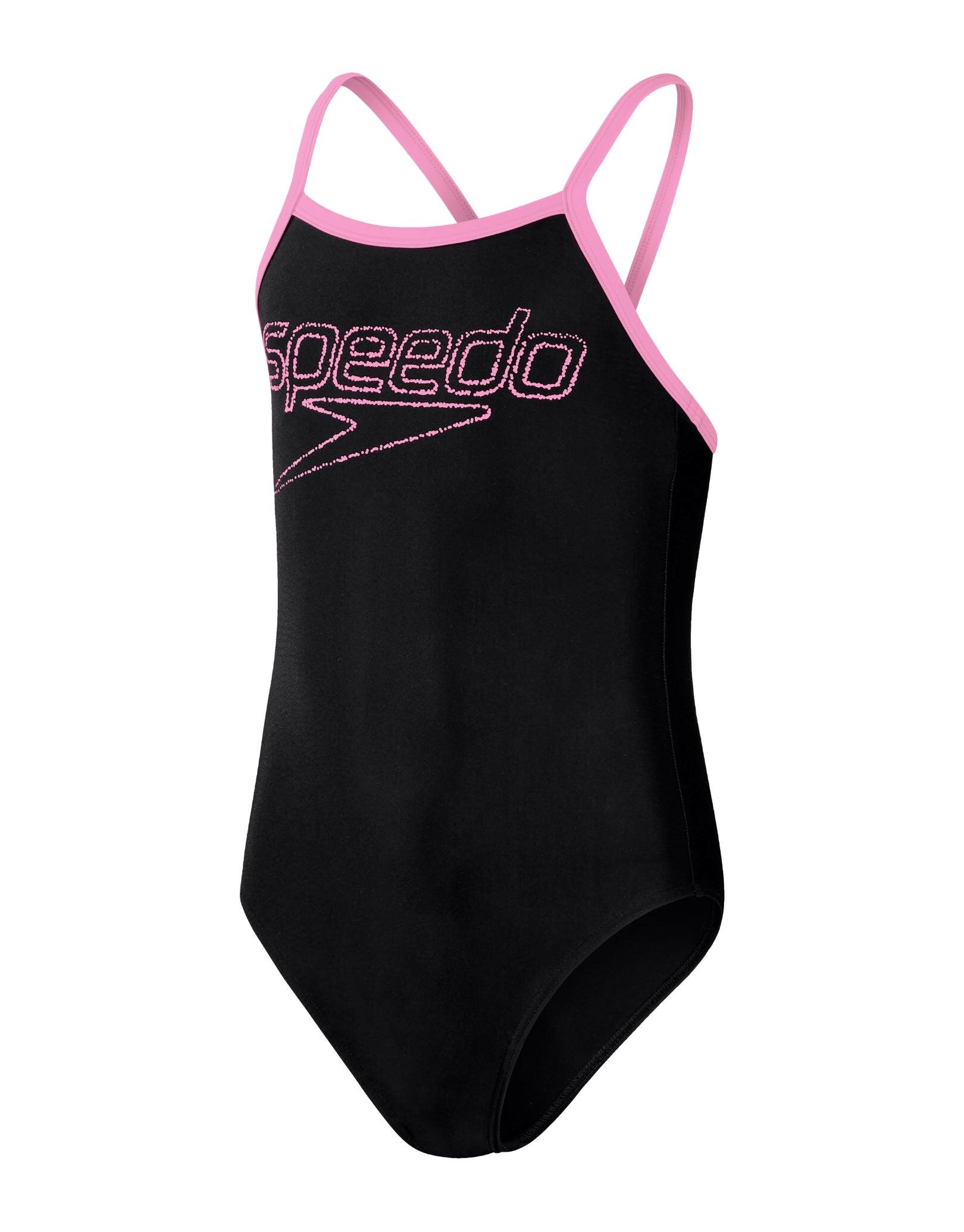 Costume da bagno 1 pezzo per bambina Speedo Eco Boom Logo Thinstr Muscleb 4/5