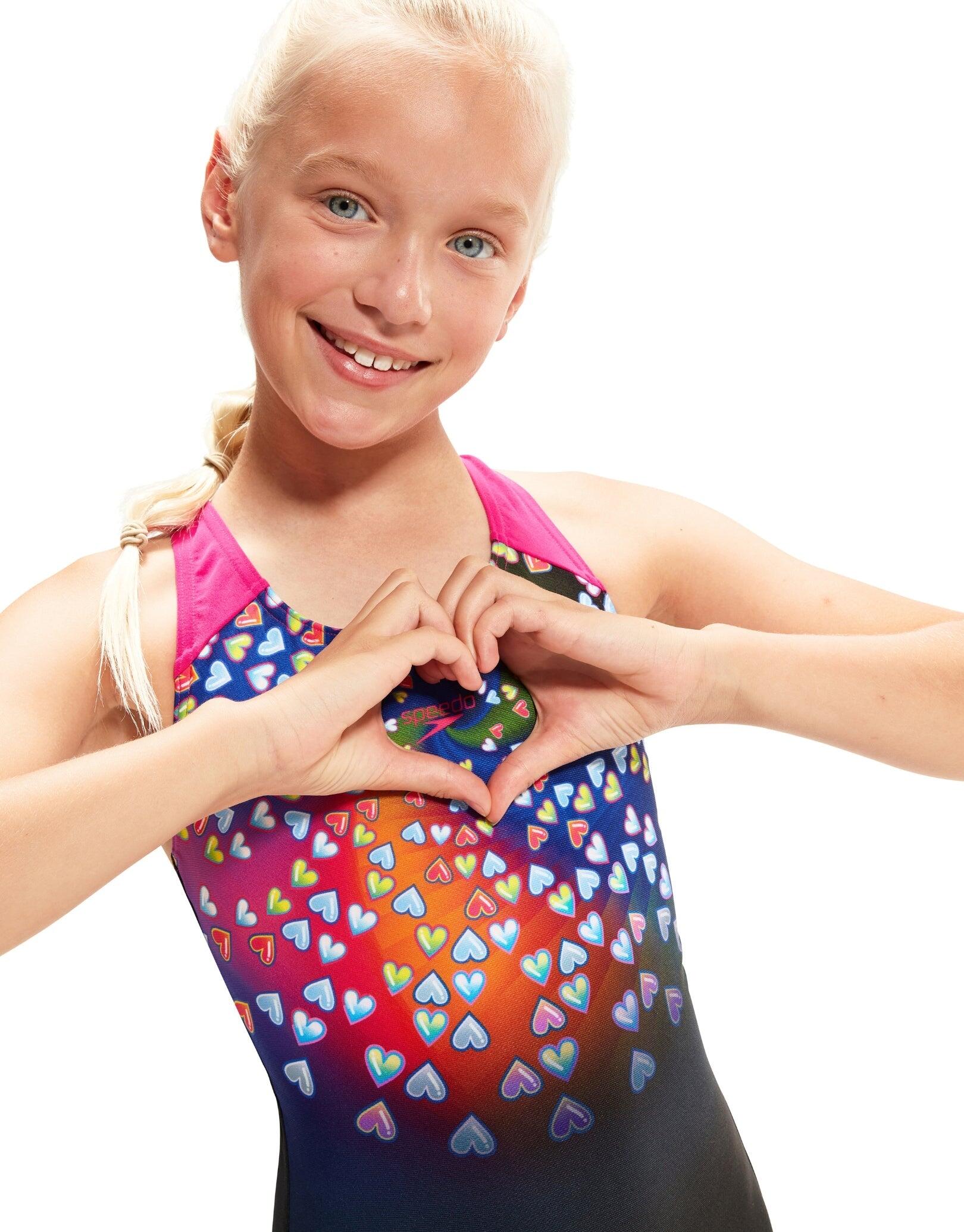 SPEEDO SPEEDO Vêtements de natation ECO+ DIG PLACEM SPLASHB BLA  Filles BlaPin 4/7