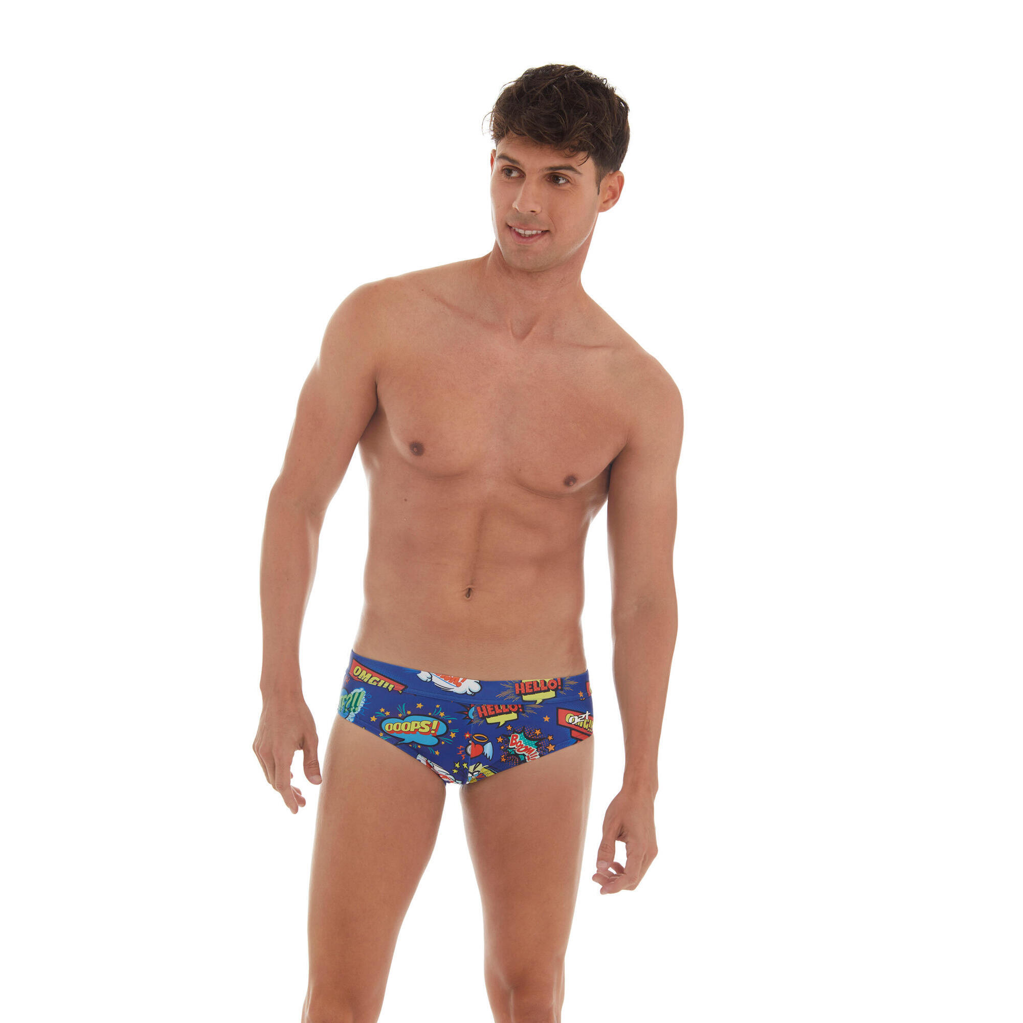 Slip de nataci n para hombre Docor multicolor Decathlon