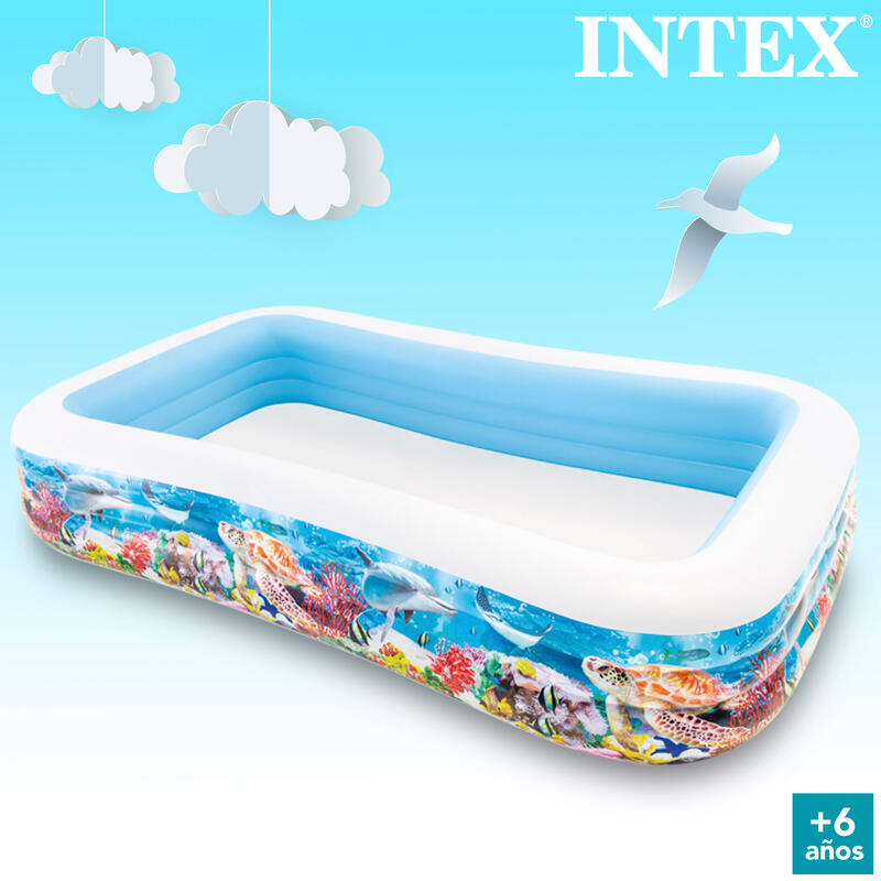 Piscina insuflável Intex tropical 305x183x56 cm - 999 litros