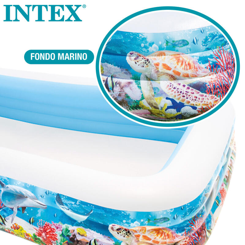 Piscina insuflável Intex tropical 305x183x56 cm - 999 litros